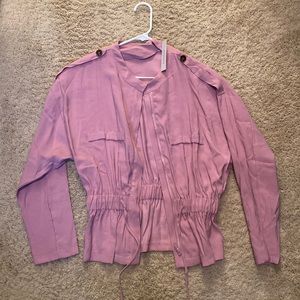Francesca’s Pink Utility Jacket